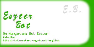 eszter bot business card